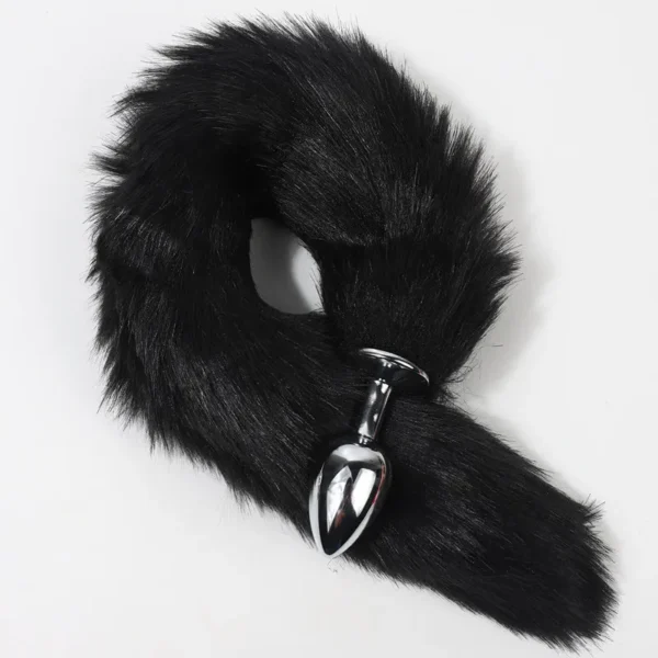 Three-Color Fox Tail Butt Plug - Image 3