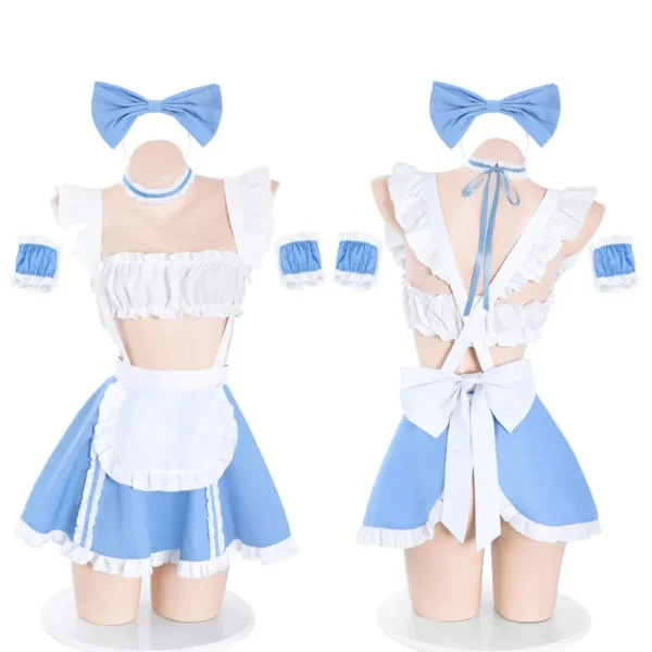 Ruffled Lace Cute Sweetheart Maid Outfit - Image 2