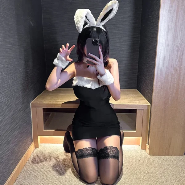 Black Kawaii Bunny Girl - Image 3