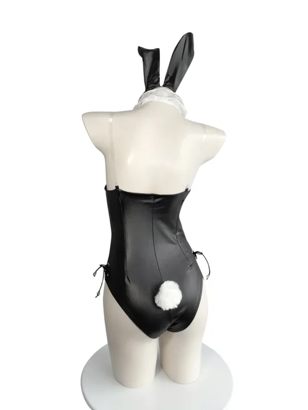Black Bunny Girl Fishnet Stocking Set - Image 3
