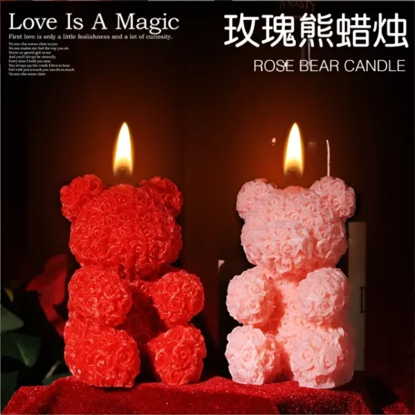 Rose Bear Low-Temperature Candle - Image 4