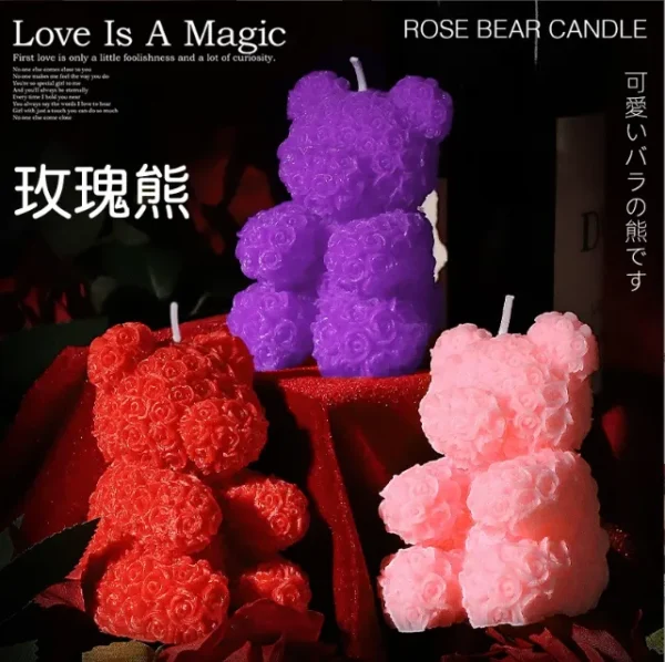 Rose Bear Low-Temperature Candle