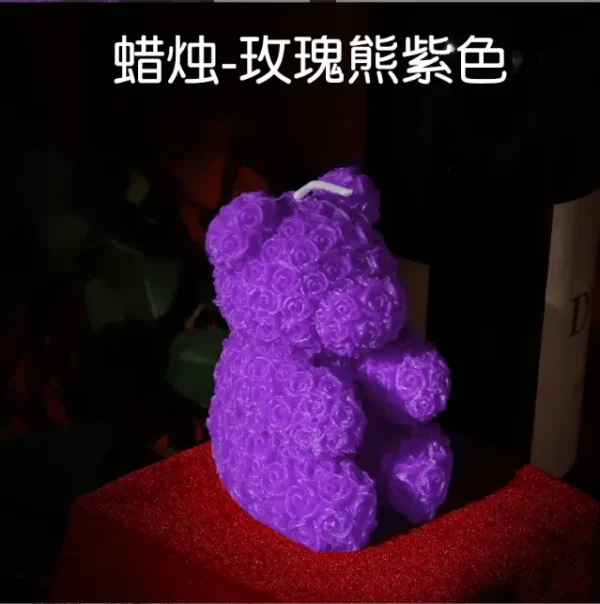 Rose Bear Low-Temperature Candle - Image 2