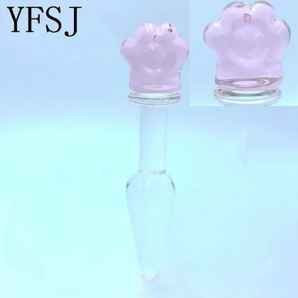 Small glass cat paw masturbation stick - Image 2