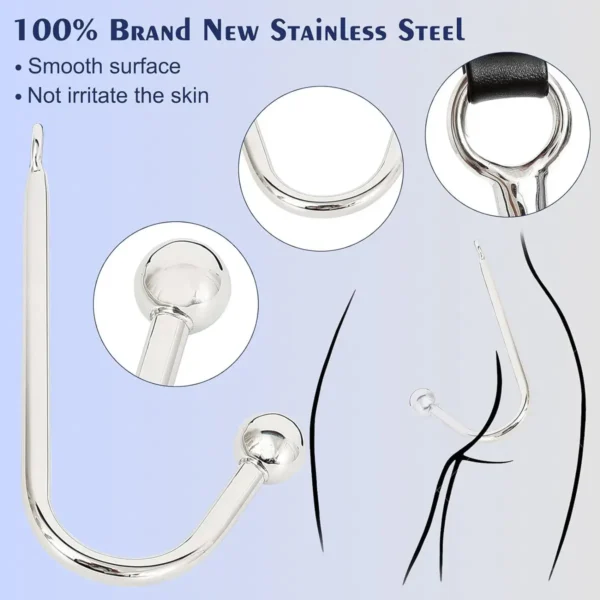 Forcibly bind the metal anal hook - Image 3