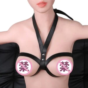 Leather SM off-the-shoulder strap
