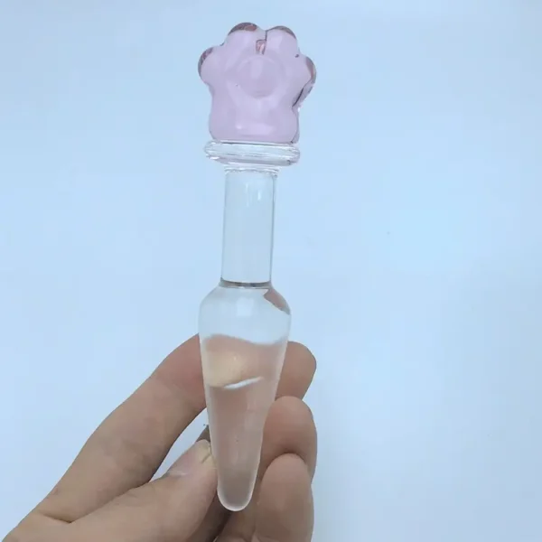 Small glass cat paw masturbation stick - Image 3