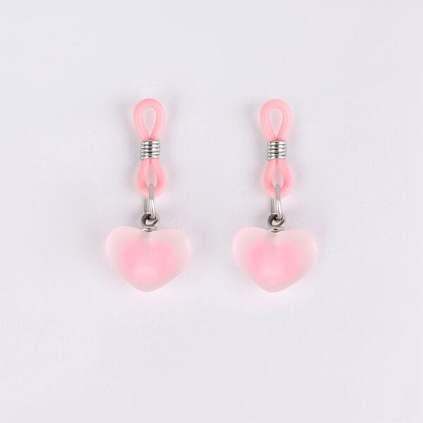 Pink Heart-Shaped Nipple Clamps