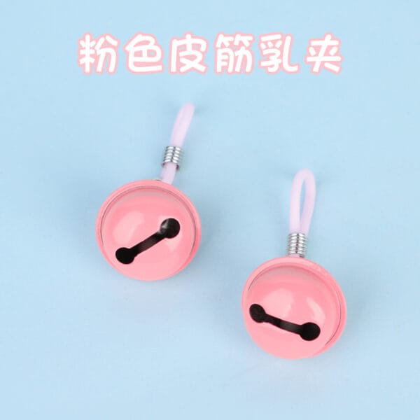 Pink Bell Nipple Clamps