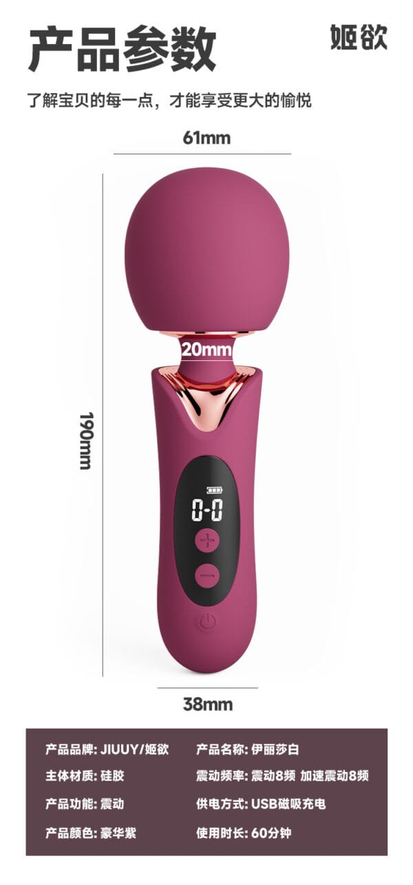 Large-Head AV Vibrator Wand - 图片 6