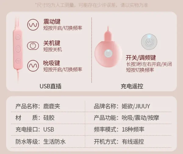 JiYu Multi-Mode Vibrating Nipple Clamps - Image 6