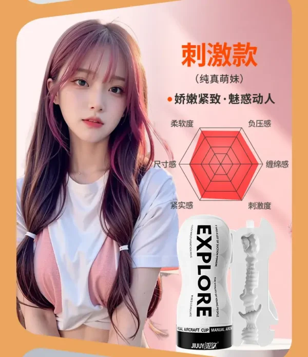 JiYu Challenger 003 Manual Masturbator Cup - Image 2