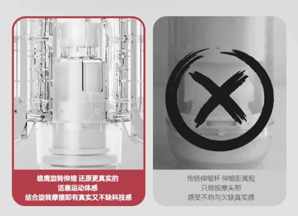 JiYu Handheld Masturbator Cup with Ergonomic Grip - 图片 8