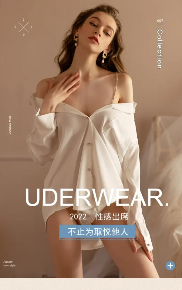 European-American Style Oversized Shirt Pajamas - Image 11