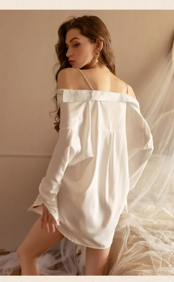 European-American Style Oversized Shirt Pajamas - Image 7