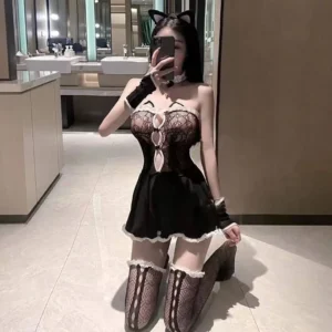 Wuli Rabbit Mesh Skirt