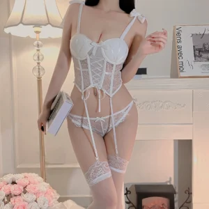 Transparent Lace Vest with Spaghetti Straps