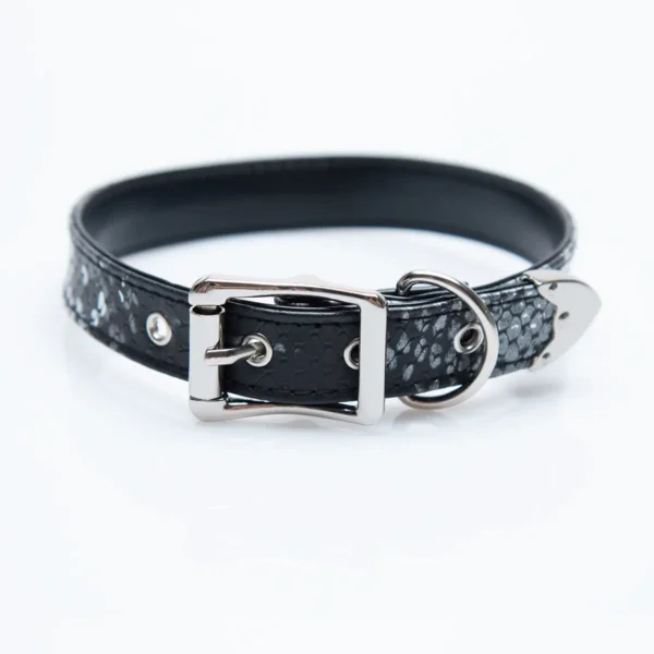 Black Snake with Silver Pattern Choker