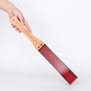 Red & Black Gradient Genuine Leather Spanking Paddle