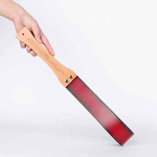 Red & Black Gradient Genuine Leather Spanking Paddle