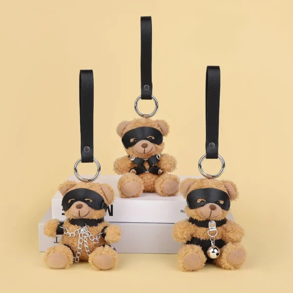 Cute Teddy Bear BDSM Bag Charm - Image 4