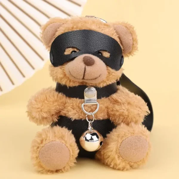 Cute Teddy Bear BDSM Bag Charm - Image 3