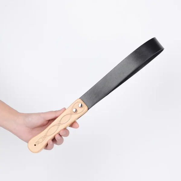 Black PU Spanking Paddle - Image 4