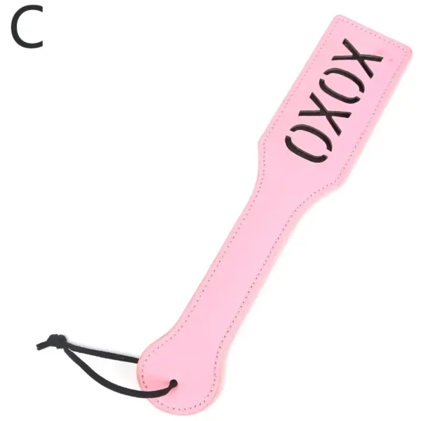 Pink XOXO Leather Spanking Paddle