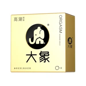 Elephant Climax Sparkling Gold Condoms (2-Pack)