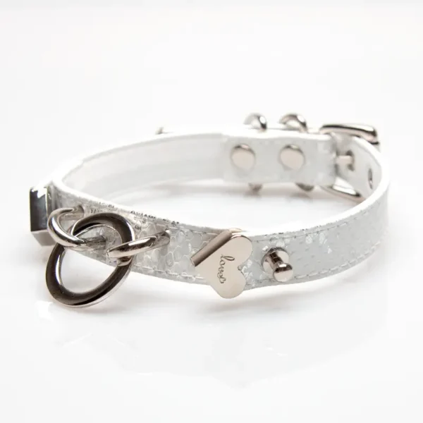 White Snake Pattern Ring Choker - Image 2