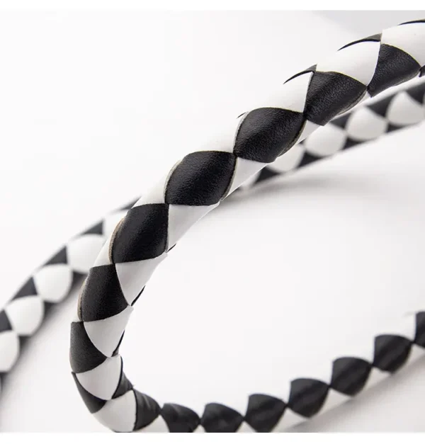 Black & White Leather Queen Soft Whip - Image 8