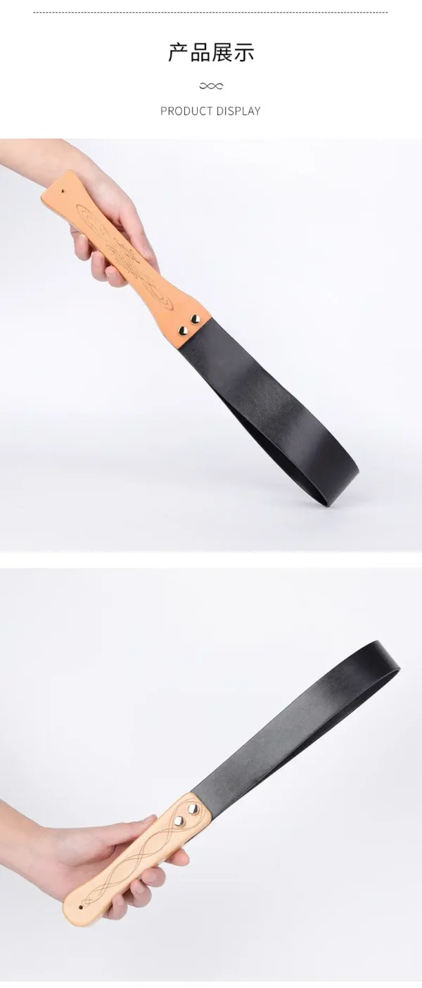 Black PU Spanking Paddle - Image 6