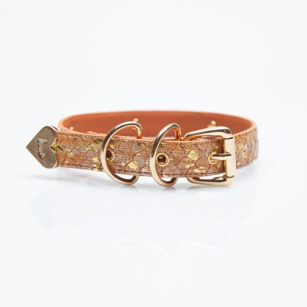 Brown Snakeskin Pattern Bell Choker - 图片 5