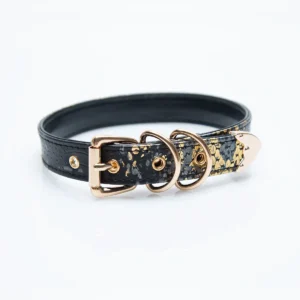 Black Snake with Gold Pattern Choker